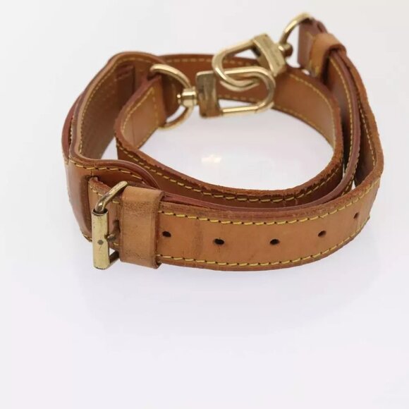 LOUIS VUITTON Adjustable Shoulder Strap Leather 31.5""-38.2"" Beige Auth 89208 - Picture 6 of 13